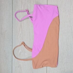 NEW L Space Women Colorblock Swim Bra sz XS